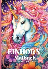 Produktbild: Fantasy Einhorn Malbuch | Jugendliche | Erwachsene | A5 Reiseformat