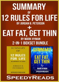 Produktbild: Summary of 12 Rules for Life: An Antidote to Chaos by Jordan B. Peterson + Summary of Eat Fat, Get Thin by Mark Hyman 2-in-1 Boxset Bundle