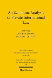 Produktbild: An Economic Analysis of Private International Law