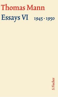 Produktbild: Essays VI 1945-1950