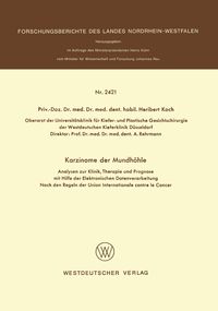 Produktbild: Karzinome der Mundh&ouml;hle