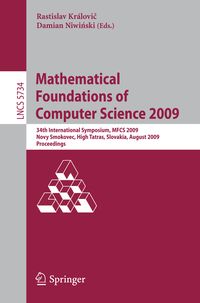 Produktbild: Mathematical Foundations of Computer Science 2009