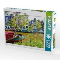 Produktbild: CALVENDO Puzzle Amsterdam - Hausboote an der Prinsengracht | 1000 Teile Lege-Gr&ouml;&szlig;e 64x48cm Foto-Puzzle f&uuml;r gl&uuml;ckliche Stunden