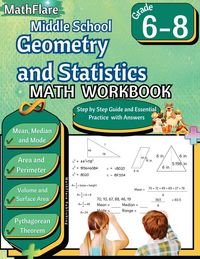 Produktbild: Middle School Geometry and Statistics Workbook 6th to 8th Grade