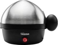 Produktbild: Tristar EK-3076 Eierkocher mit Messbecher, Kontrollleuchte Edelstahl, Schwarz