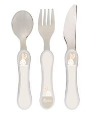 Produktbild: sigikid 25402 - Besteck-Set Hase Vanilla, 3-teilig, Kinderbesteck