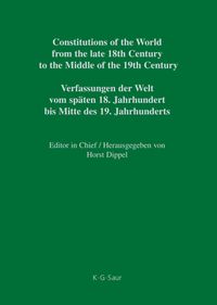 Produktbild: Constitutions of the World from the late 18th Century to the Middle... / Frankfurt – Hesse-Darmstadt