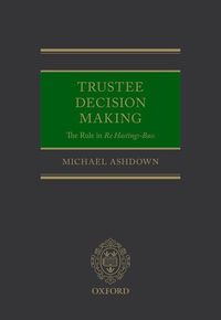 Produktbild: Trustee Decision Making The Ru
