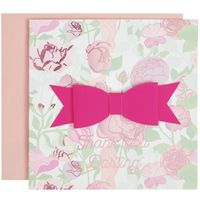 Produktbild: 3D-Gru&szlig;karte Schleife, Thank You Darling, 14 x 14