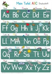 Produktbild: Mein Tafel ABC + Meine Zahlen-Tafel von 1-20 Druckschrift