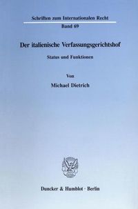 Produktbild: Der italienische Verfassungsgerichtshof.