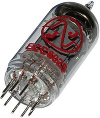 Bild vom Artikel ECC 802 s = E 82 CC Elektronenröhre  Doppeltriode 250 V 10.5 mA Polzahl (num): 9 Sockel: Noval Inhalt 1 St. vom Autor 