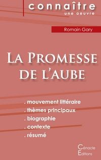Produktbild: Fiche de lecture La Promesse de l'aube de Romain Gary (Analyse litt&eacute;raire de r&eacute;f&eacute;rence et r&eacute;sum&eacute; complet)