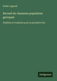 Produktbild: Recueil de chansons populaires grecques