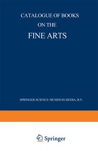 Produktbild: Catalogue of Books on the Fine Arts
