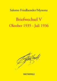 Produktbild: Briefwechsel V