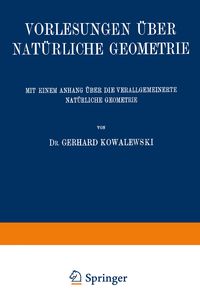 Produktbild: Vorlesungen &uuml;ber Nat&uuml;rliche Geometrie