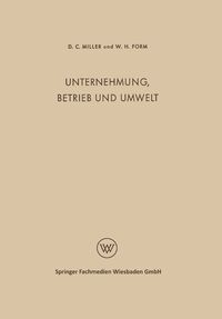 Produktbild: Unternehmung, Betrieb und Umwelt