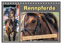 Produktbild: Rennpferde - Gesichter erz&auml;hlen (Tischkalender 2026 DIN A5 quer), CALVENDO Monatskalender