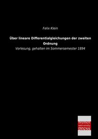 Produktbild: &Uuml;ber lineare Differentialgleichungen der zweiten Ordnung