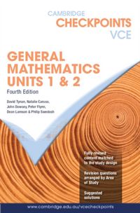 Produktbild: Tynan, D: Cambridge Checkpoints VCE General Mathematics Unit