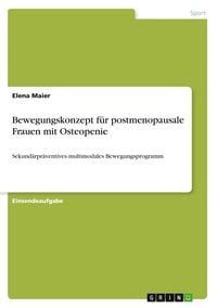 Produktbild: Bewegungskonzept f&uuml;r postmenopausale Frauen mit Osteopenie