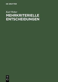 Produktbild: Mehrkriterielle Entscheidungen