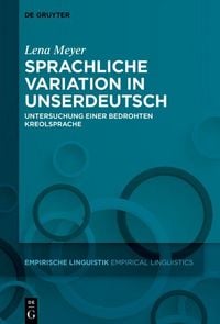 Produktbild: Sprachliche Variation in Unserdeutsch