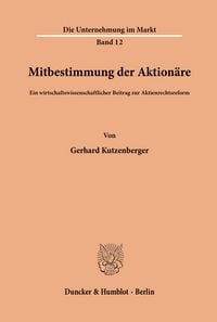 Produktbild: Mitbestimmung der Aktion&auml;re.