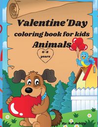 Produktbild: Valentine's day colorink book for kids animals