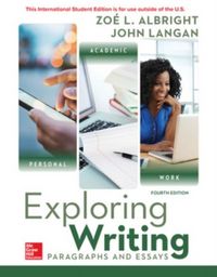 Produktbild: Langan, J: ISE Exploring Writing: Paragraphs and Essays