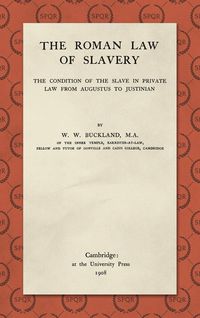 Produktbild: The Roman Law of Slavery