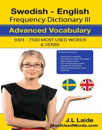 Produktbild: Swedish English Frequency Dictionary II - Intermediate Vocabulary - 5001 - 7500 Most Used Words & Verbs