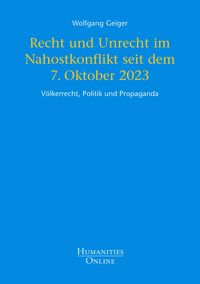 Produktbild: Recht und Unrecht im Nahostkonflikt seit dem 7. Oktober 2023