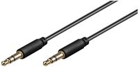 Produktbild: Goobay 69107 AV Audio Anschlusskabel [1x Klinkenstecker 3.5 mm - 1x Klinkenstecker 3.5 mm] 2.00 m Schwarz