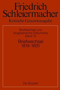 Produktbild: Briefwechsel 1819-1820