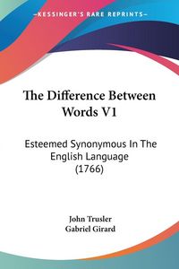 Produktbild: Trusler, J: Difference Between Words V1