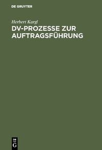Produktbild: DV-Prozesse zur Auftragsf&uuml;hrung