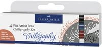 Produktbild Faber-Castell Tuschestifte Pitt Artist Pens Calligraphy, 4er Etui