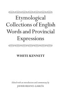 Produktbild: Etymological Collections of English Words and Provincial Expressions