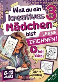 Produktbild: Lerne Zeichnen mit Videos! Zeichenbuch f&uuml;r M&auml;dchen von 8-12 Jahren