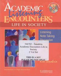 Produktbild: Sanabria, K: Academic Encounters Life in Society 2 Book Set
