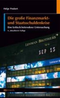 Produktbild: Die gro&szlig;e Finanzmarkt- und Staatsschuldenkrise