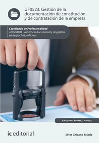 Produktbild: Gesti&oacute;n de la documentaci&oacute;n de constituci&oacute;n y de contrataci&oacute;n de la empresa. ADGG0308