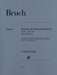 Produktbild: Max Bruch - Romanze F-dur op. 85 f&uuml;r Viola und Orchester
