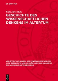 Produktbild: Geschichte des wissenschaftlichen Denkens im Altertum