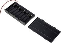 Produktbild: TRU COMPONENTS TC-13220648 Batteriehalter 8x Mignon (AA) Kabel (L x B x H) 127 x 71 x 19mm
