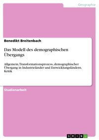 Produktbild: Das Modell des demographischen &Uuml;bergangs