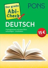Produktbild PONS Der große Abi-Check Deutsch