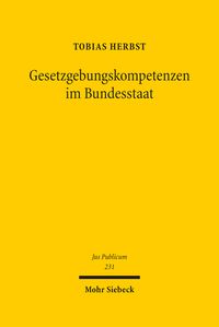 Produktbild: Gesetzgebungskompetenzen im Bundesstaat